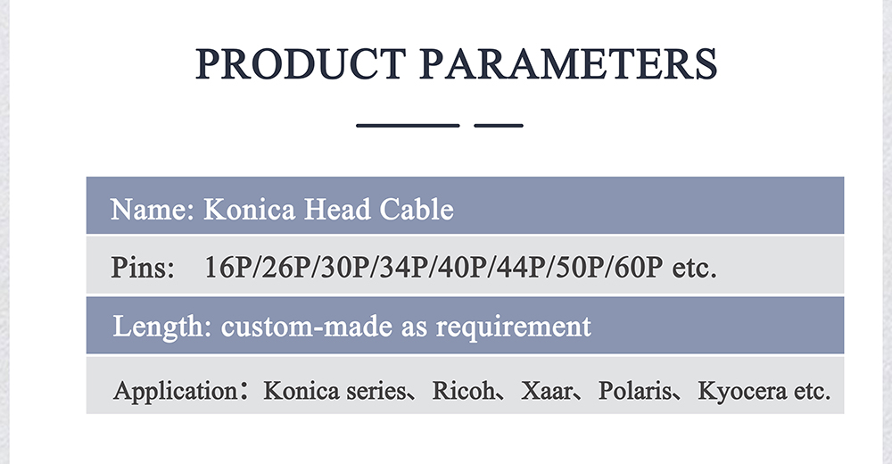 Customized Print Head Cable